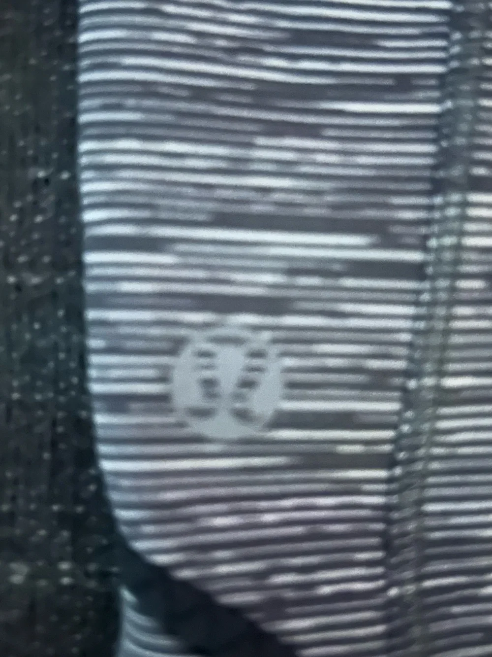 lululemon athletica Grey Space-Dye Cropped Leggings with Black Waistband